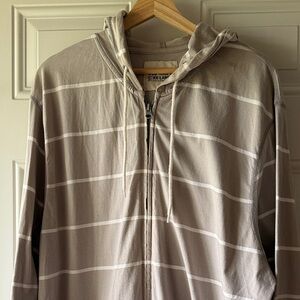 💥CLEAR OUT Old Navy Lightweight Cotton Striped Zip Up Hoodie Jacket